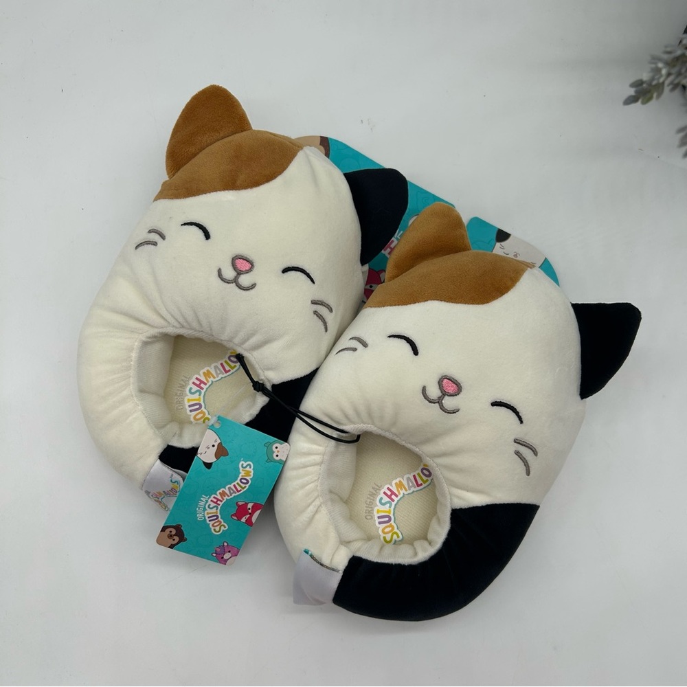Squishmallows  Slippers  Smiling Cam The Cat in Unisex Kids   size 13 to 1 NEW